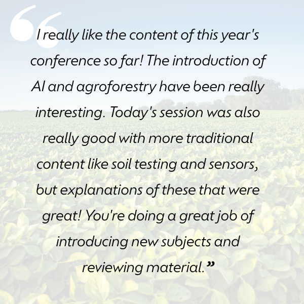 2025 Sustainable Agronomy Conference attendee feedback