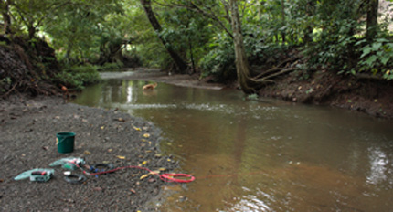 Datalogger monitoring water flow