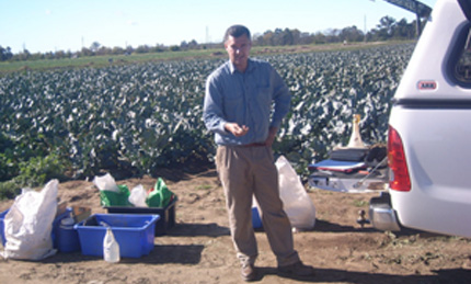 Collecting soil cabon data in New South Wales