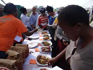 Community taste test of sweet potato cultivars